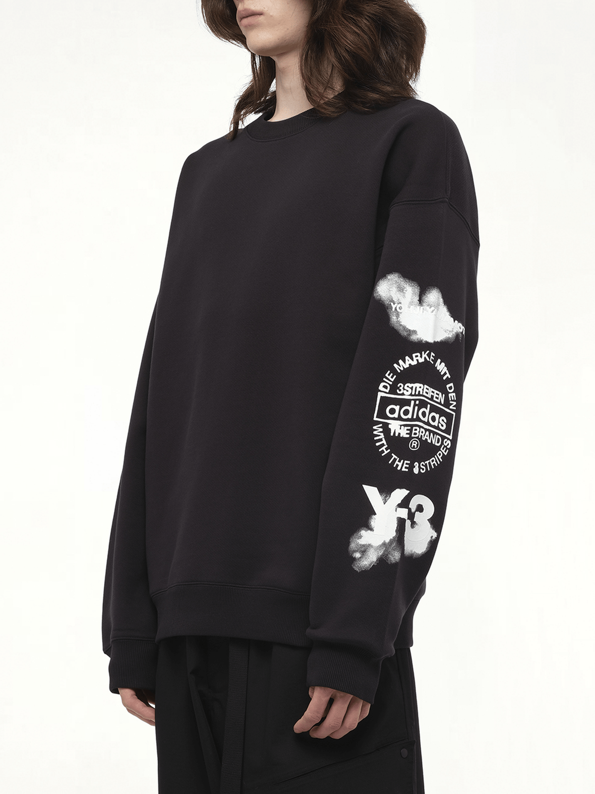 Y-3 Graphic Crew Sweat (Black)