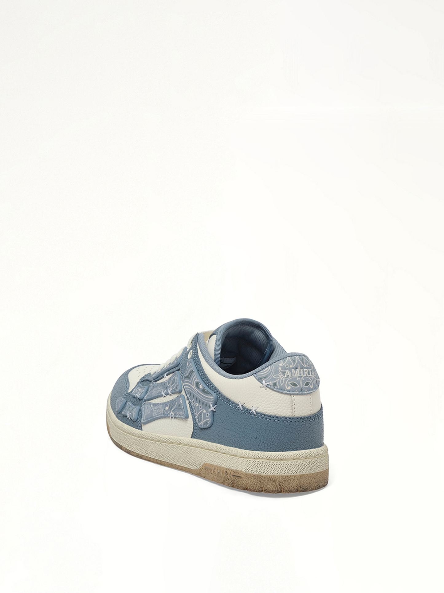 AMIRI Bandana Skeleton Top Low Sneaker (Blue)