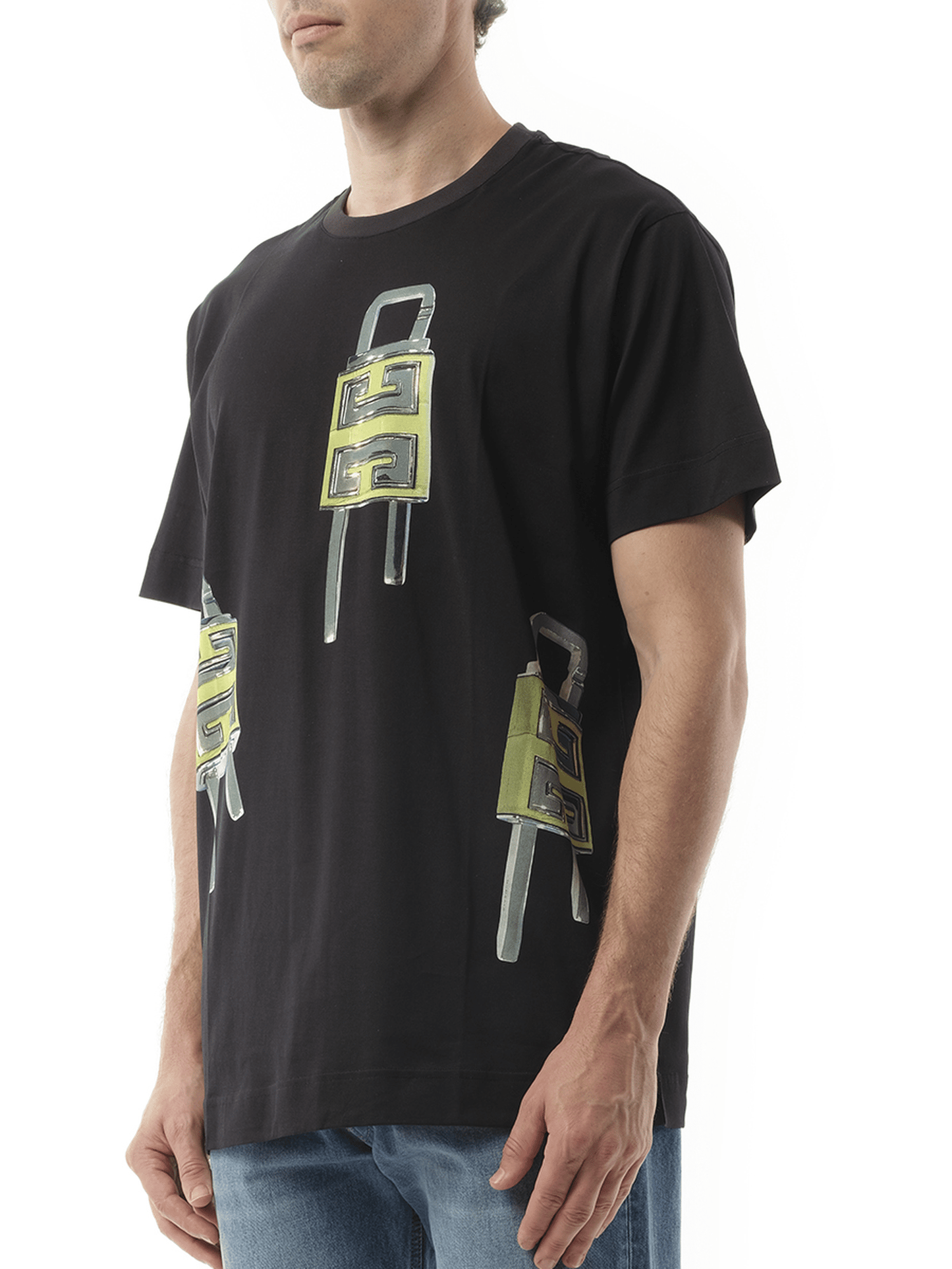 GIVENCHY U-Lock Print T-Shirt (Black)