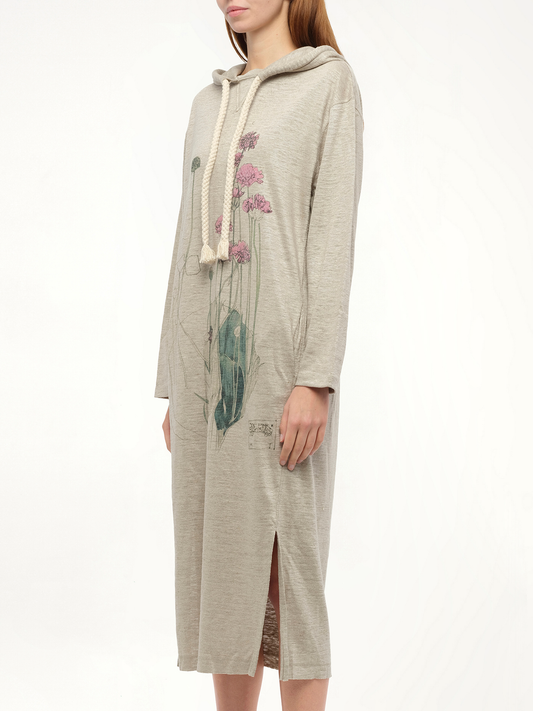 LOEWE Hoodie Botanical Dress (Beige)
