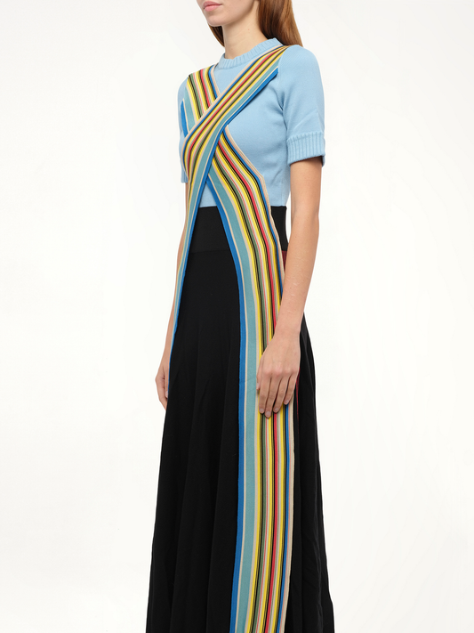 LOEWE Stripe Bands Dress (Blue)