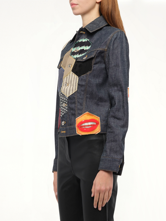 LOEWE Patch Denim Jacket (Navy)