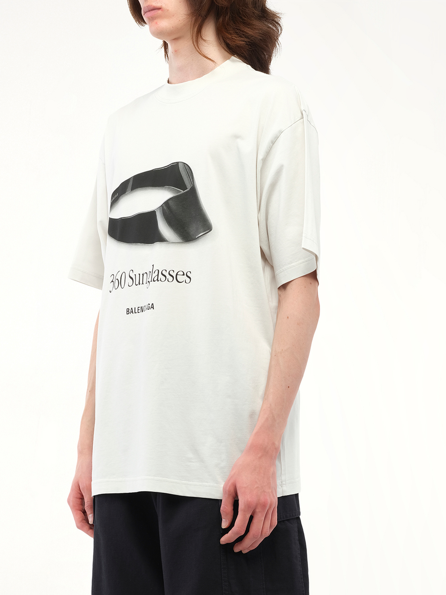 BALENCIAGA 360 Sunglasses Medium Fit T-Shirt (White)