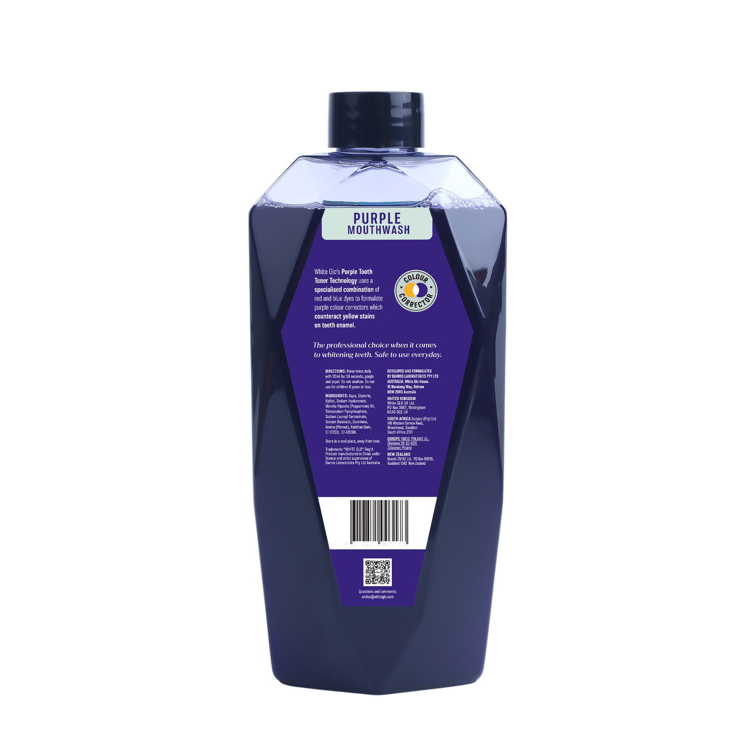 White Glo Purple Tooth Toner Mouthwash