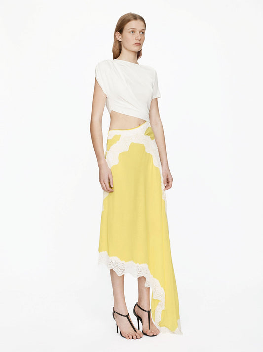 CHRISTOPHER ESBER Verve Twisted Tee Dress (White)