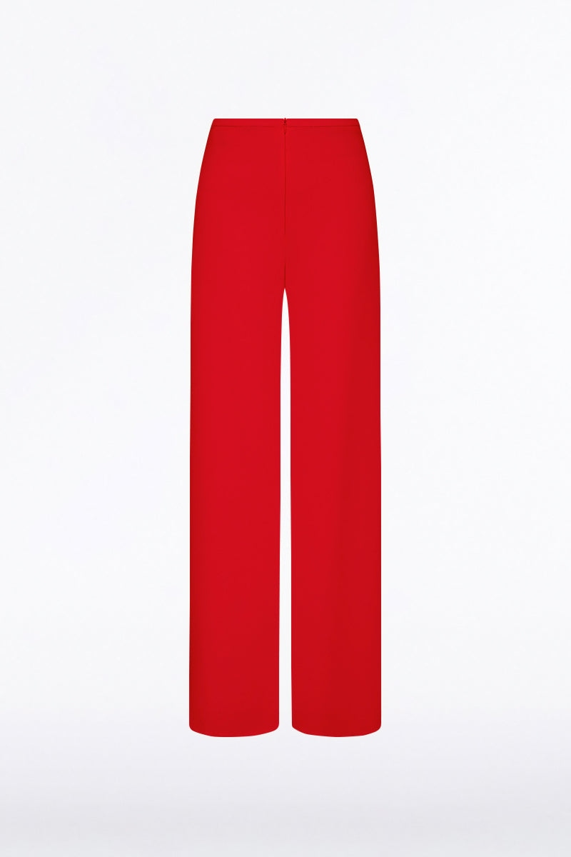 Carla Zampatti Crepe Palazzo Pant (Red)