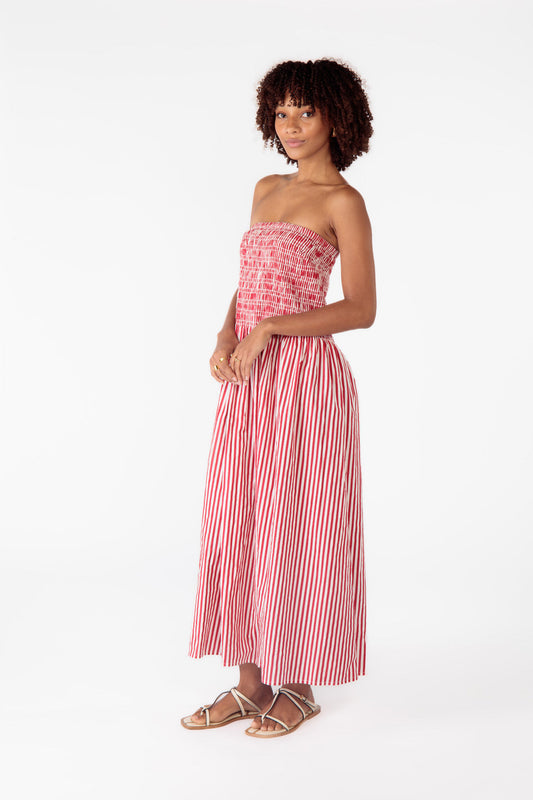 Cowgirl Surfer Obbo Strapless Maxi (Red)