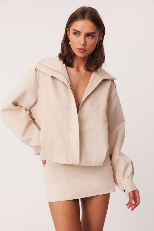 SNDYS BRADY MINI SKIRT (Chalk)