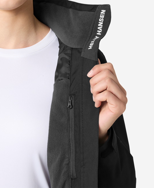 Helly Hansen W CREW HOODED MIDL JACKET 2.0 (Black)