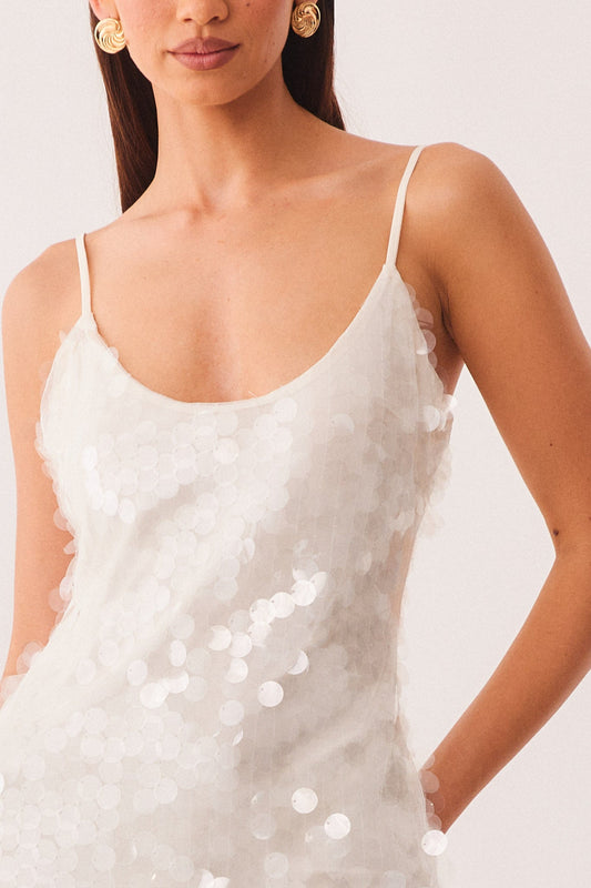 SNDYS CALYPSO MINI DRESS (White)