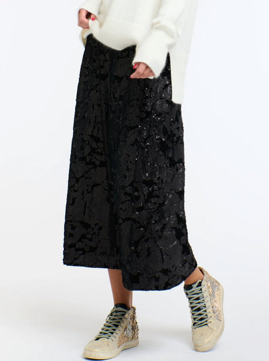 365 DAYS SEQUINS SKIRT (Black)