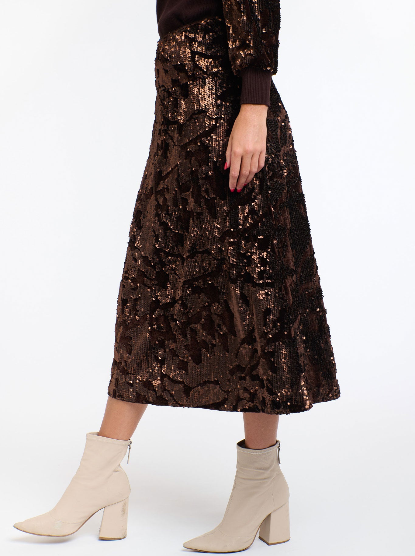 365 DAYS SEQUINS SKIRT (Black)