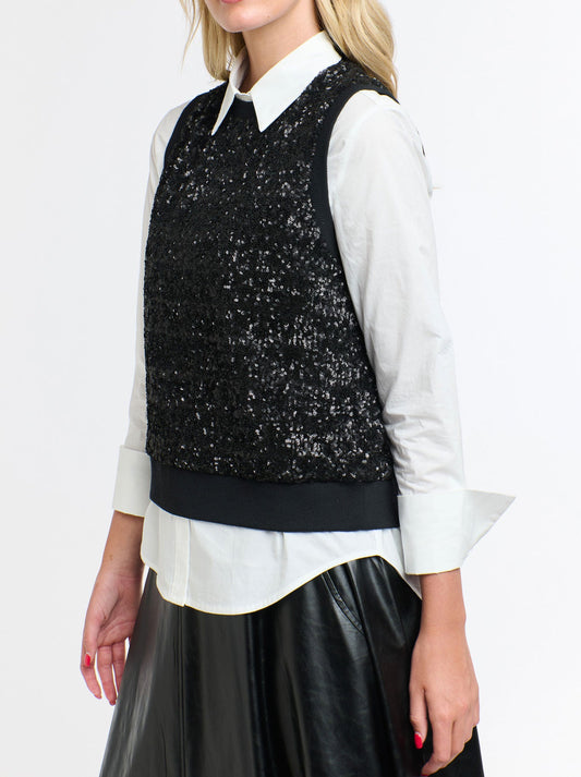365 Days Sequins Tank (Black)
