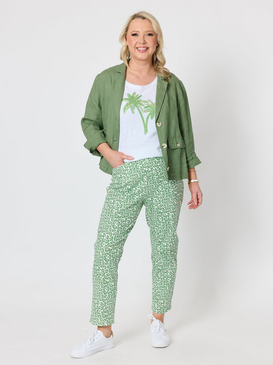 Gordon Smith Oasis Palm Sequin T-shirt (White)