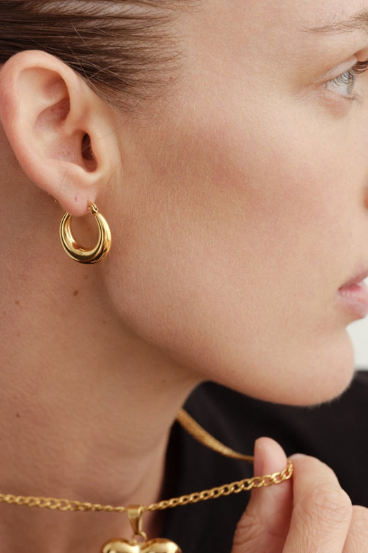 Reliquia Jewellery Baby Coralia Hoops (Gold)