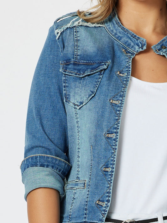 Threadz Military Jacket (Denim)