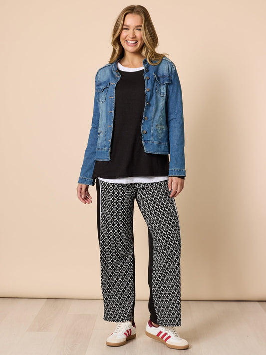 Threadz Alicia 2 in 1 Top (Black)