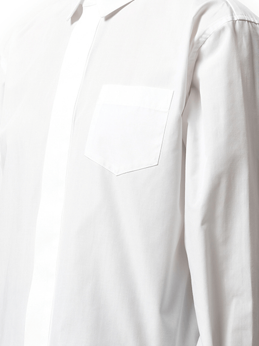 SACAI Poplin Flap Shirt (White)