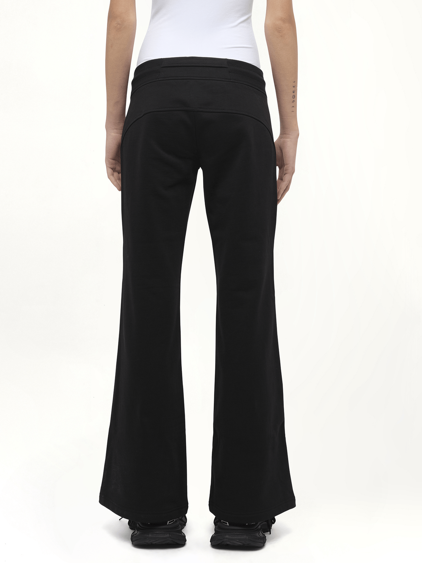 FAX COPY EXPRESS Casual Flared Sweatpants (Black)