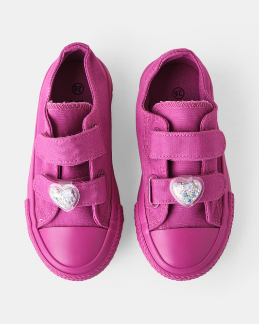 Melbourne Walnut Charms (Glitter Hearts)