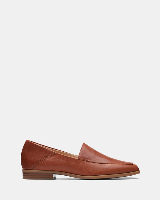 Image of Flats. Productname: Sarafyna Freva Dark Tan Leather in Dark Tan Leather colour by brand - Clarks