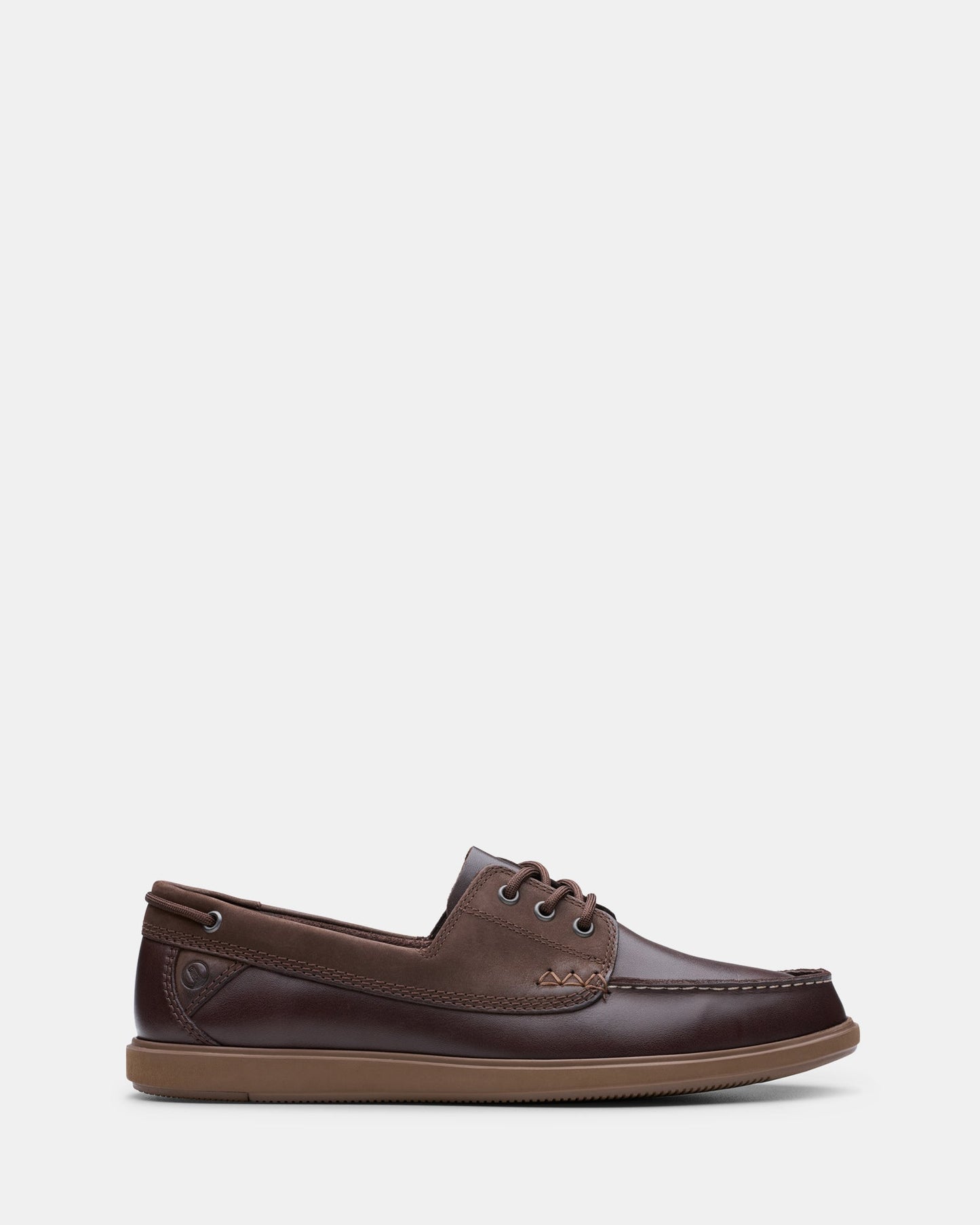 Image of Footwear. Productname: Bratton Boat Dark Brown Leather Ii in Dark Brown Leather Ii colour by brand - Clarks