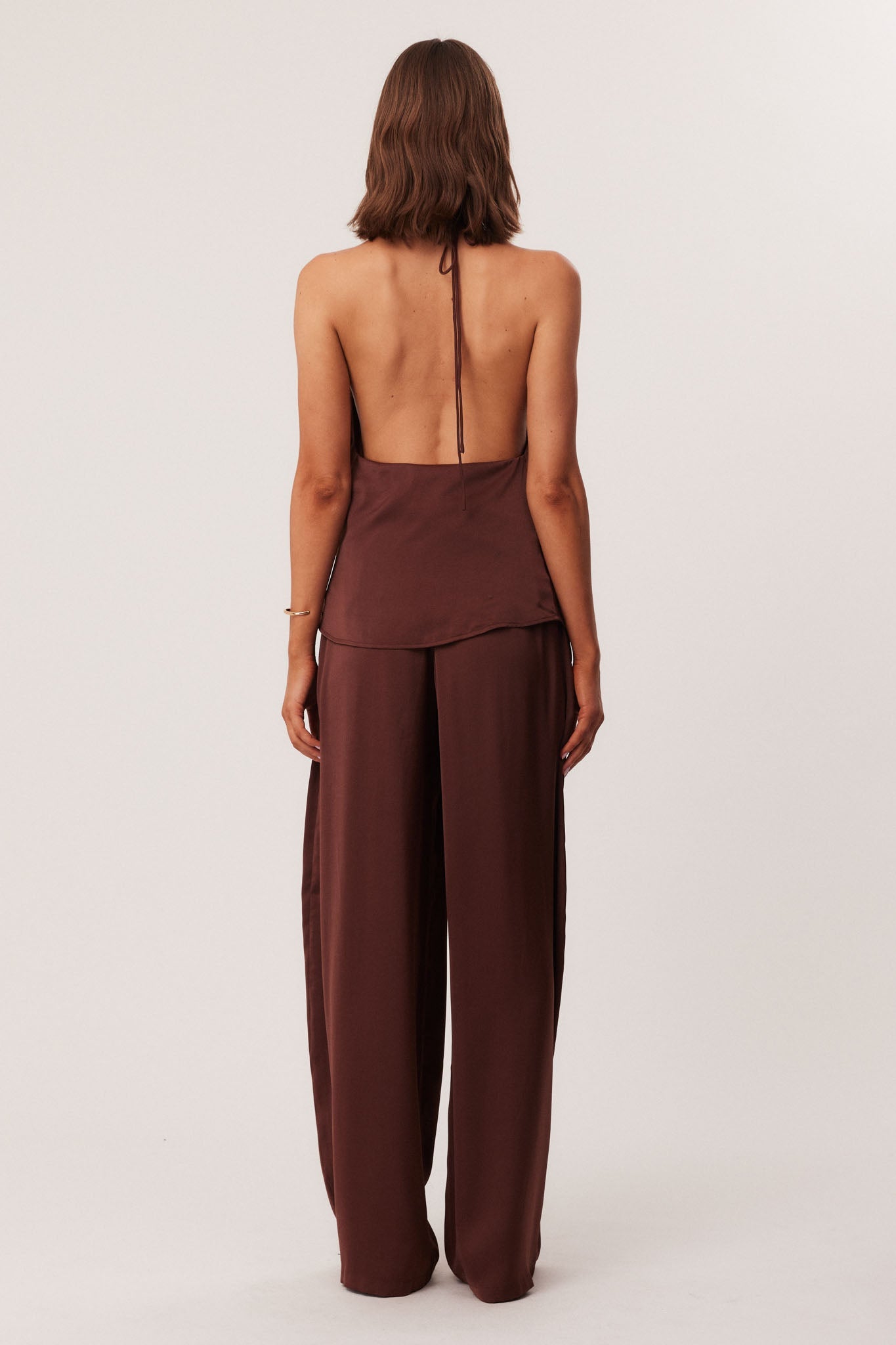 SNDYS ROSEWOOD HALTER TOP (Mocha)
