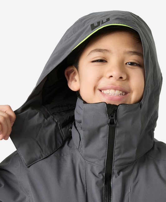 Helly Hansen JR ALPHA JACKET (Thunder Grey)