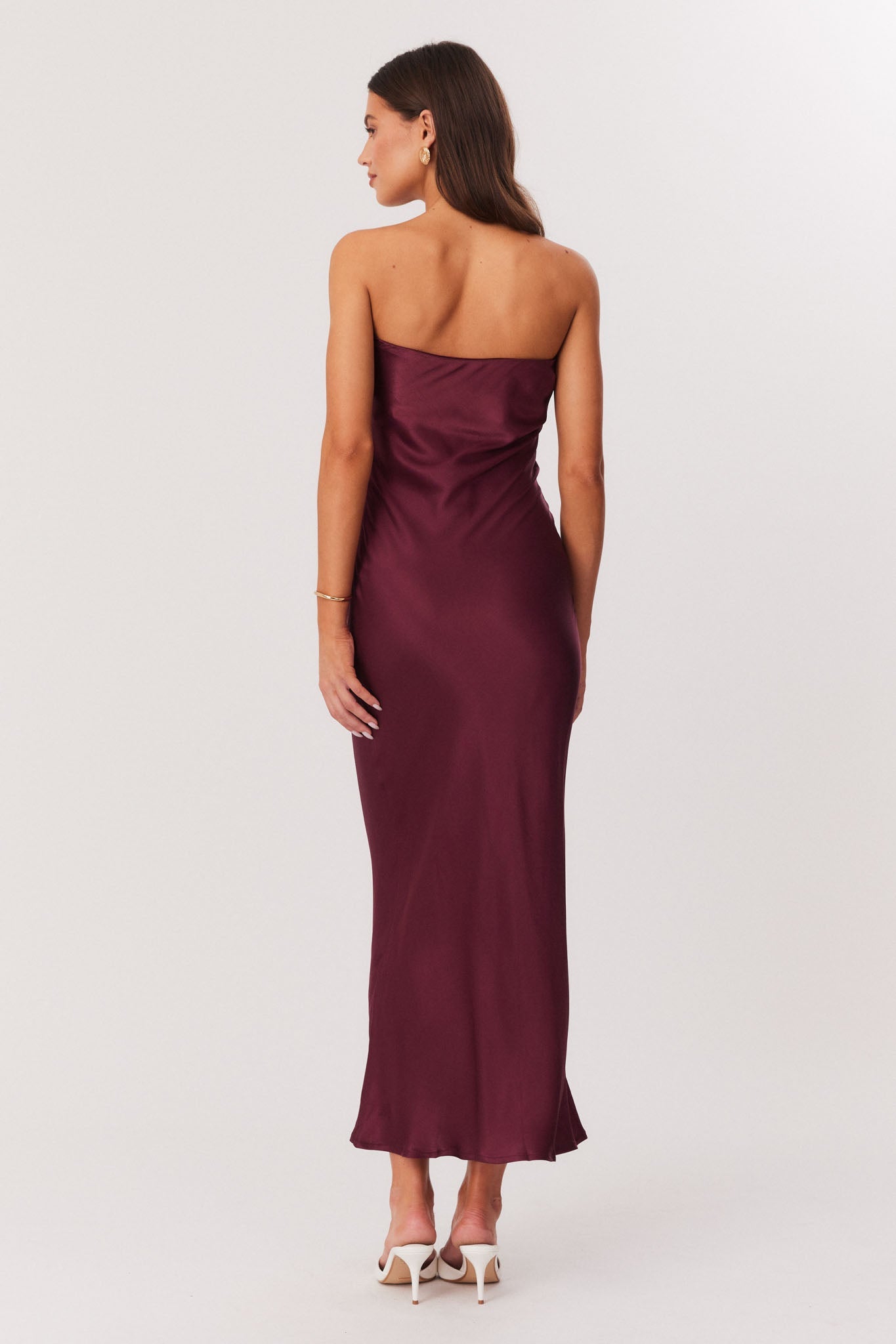 SNDYS ANGEL STRAPLESS DRESS (Wine)