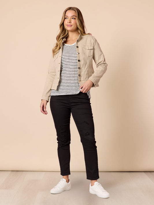 Threadz LA Stretch Pull On Jean (Black)
