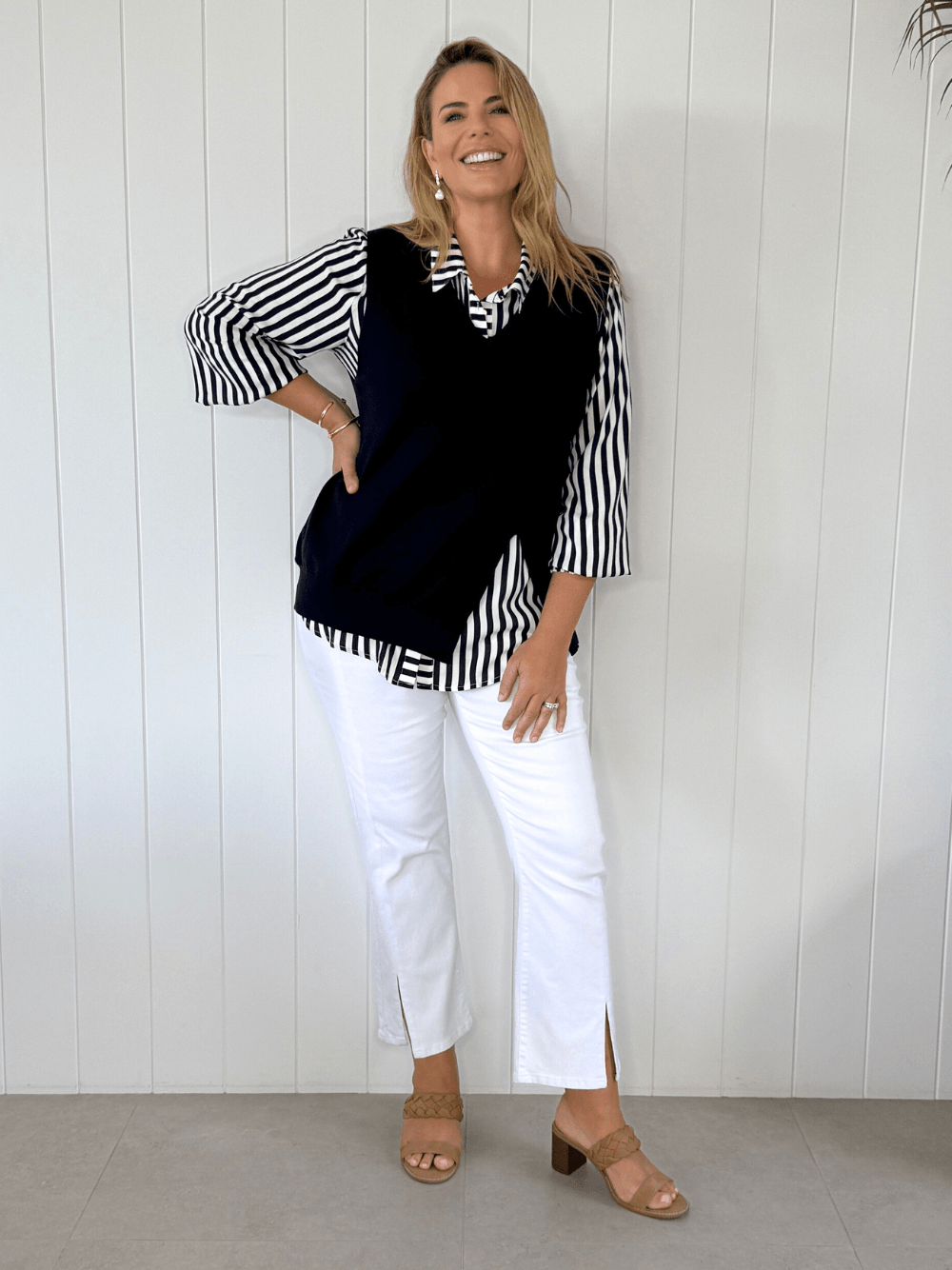 Threadz Vicky Vest (Navy)