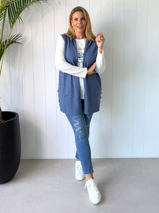 Threadz Ollie Vest (Indigo)