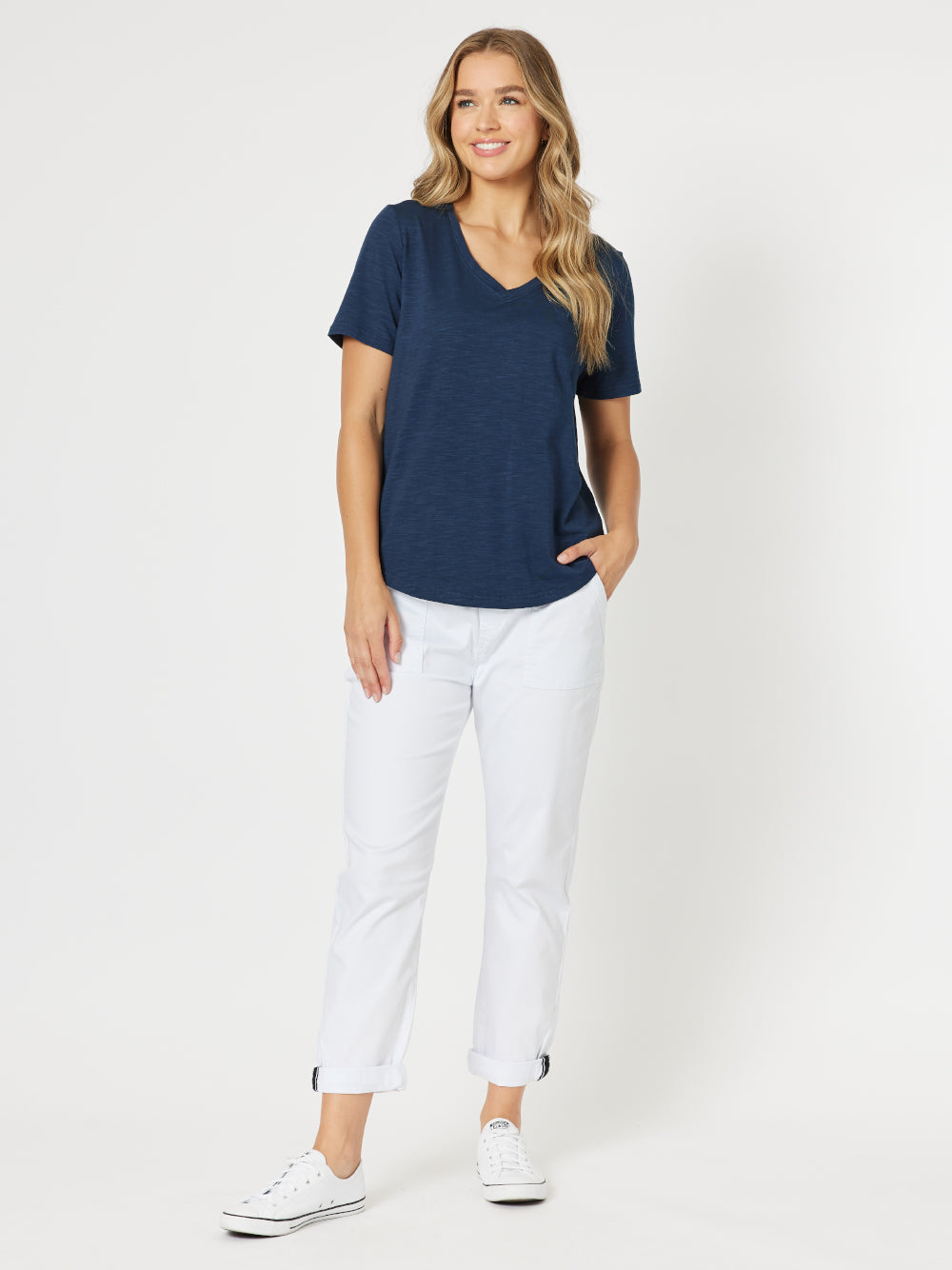 Threadz Isabella Cotton Pant (White)