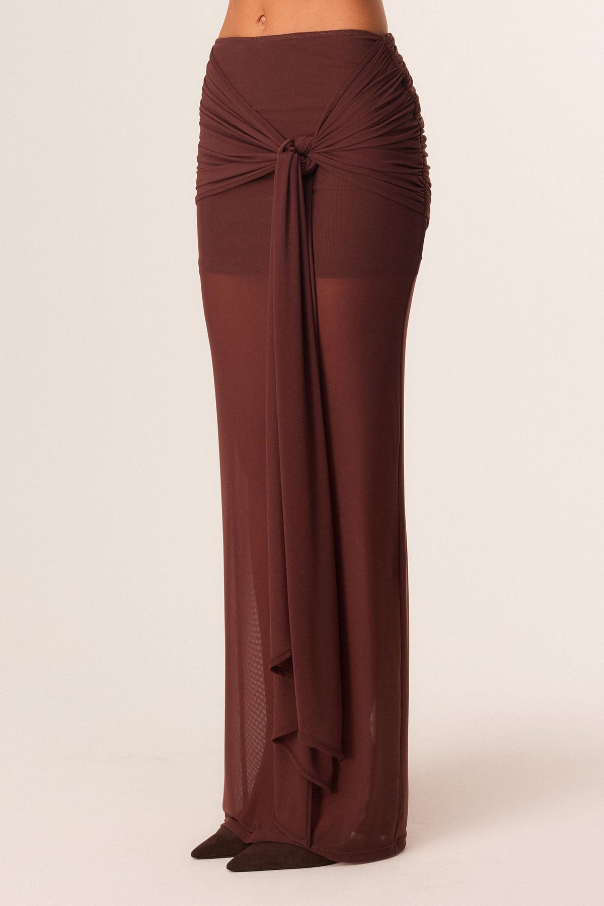 SNDYS CHARLI MAXI SKIRT (Chocolate)