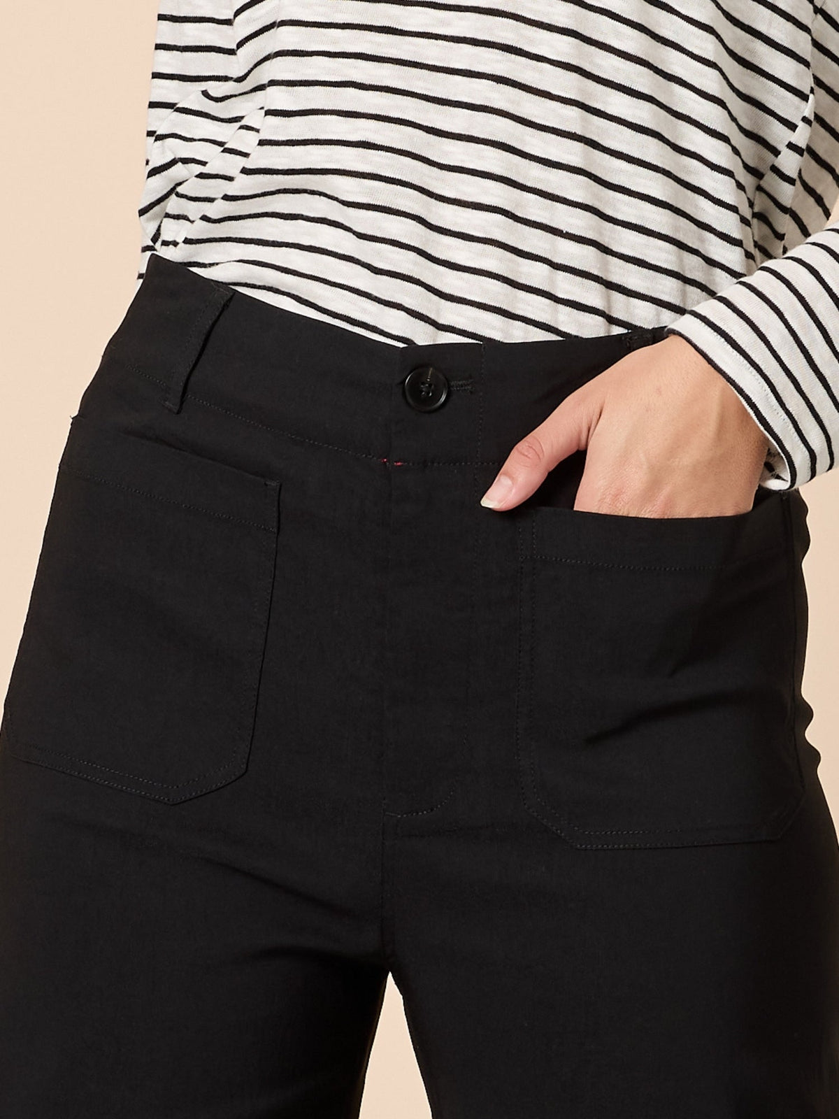 Threadz Marine Wide Leg Pant (Black)