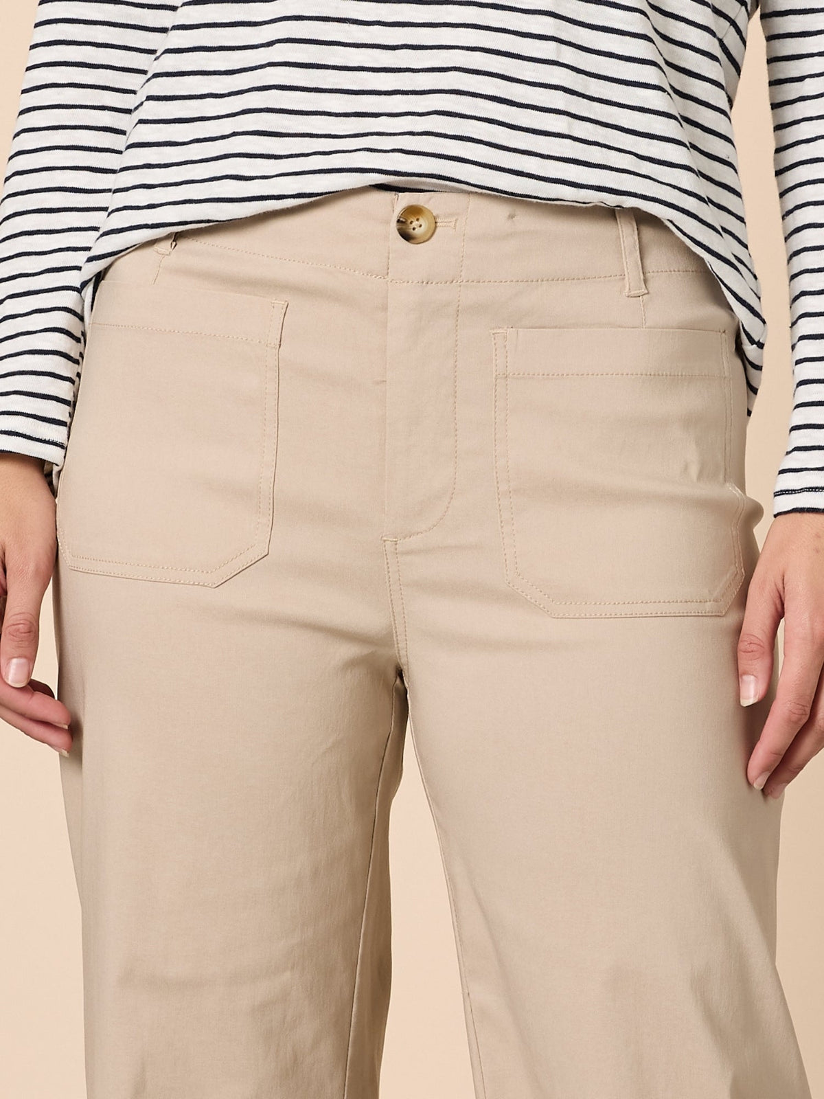 Threadz Marine Wide Leg Pant (Natural)