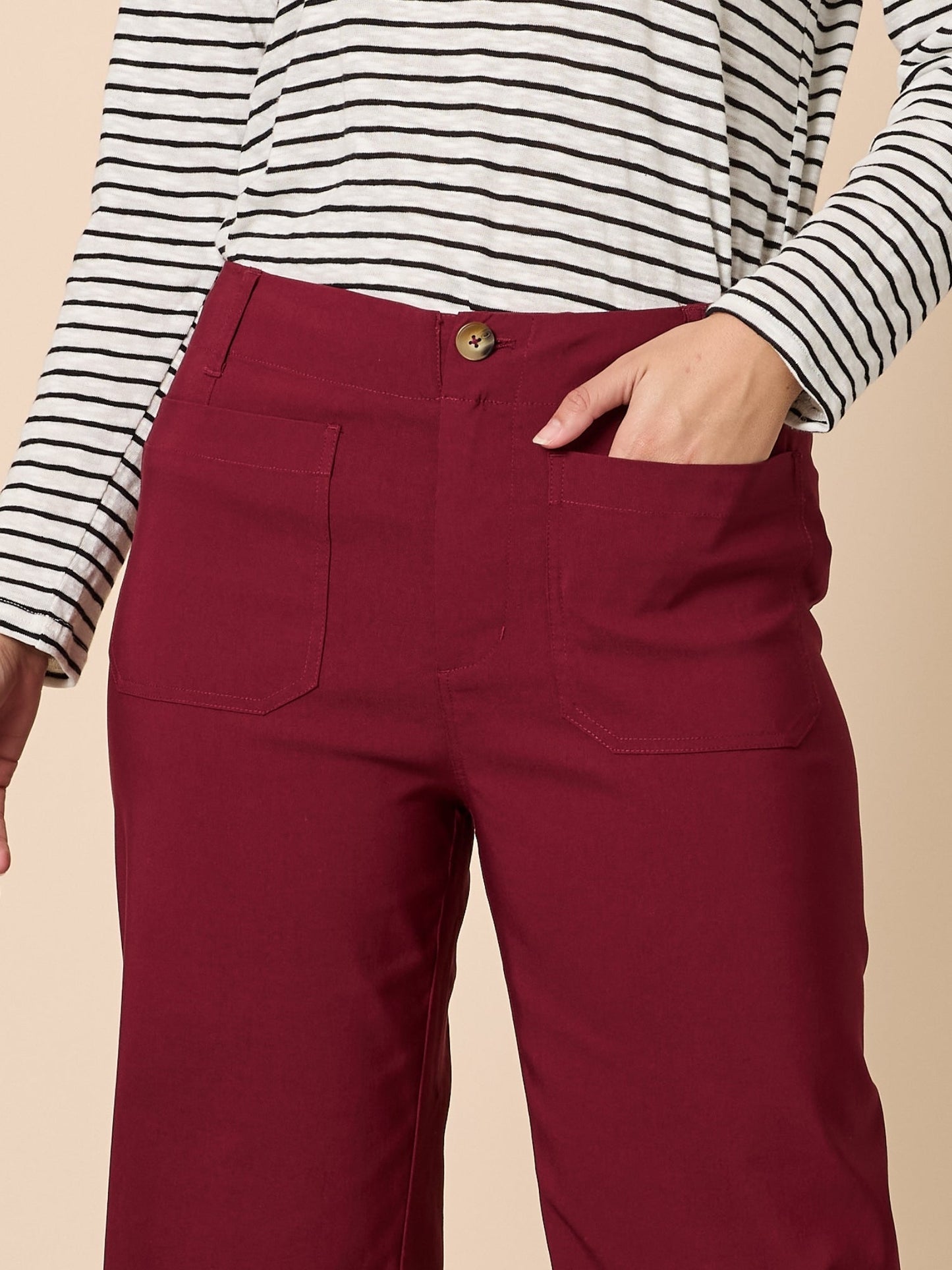 Threadz Marine Wide Leg Pant (Shiraz)