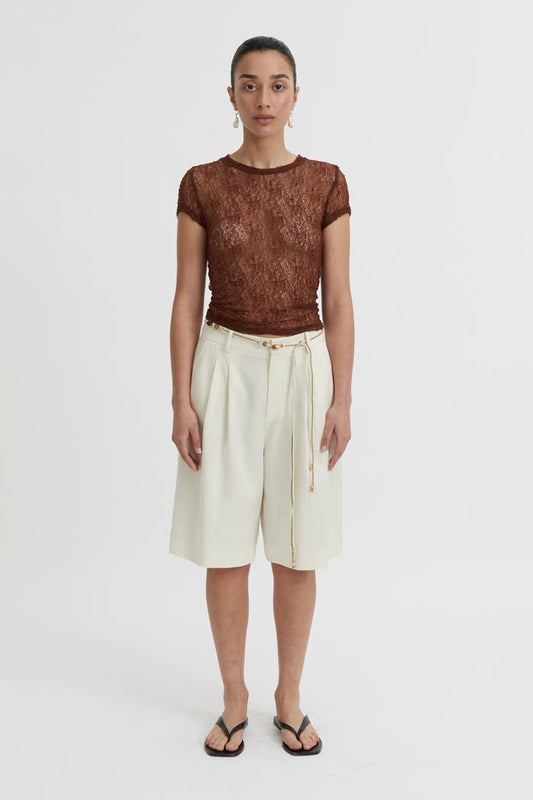 Blanca Studio Riven Baby Tee (Brown)
