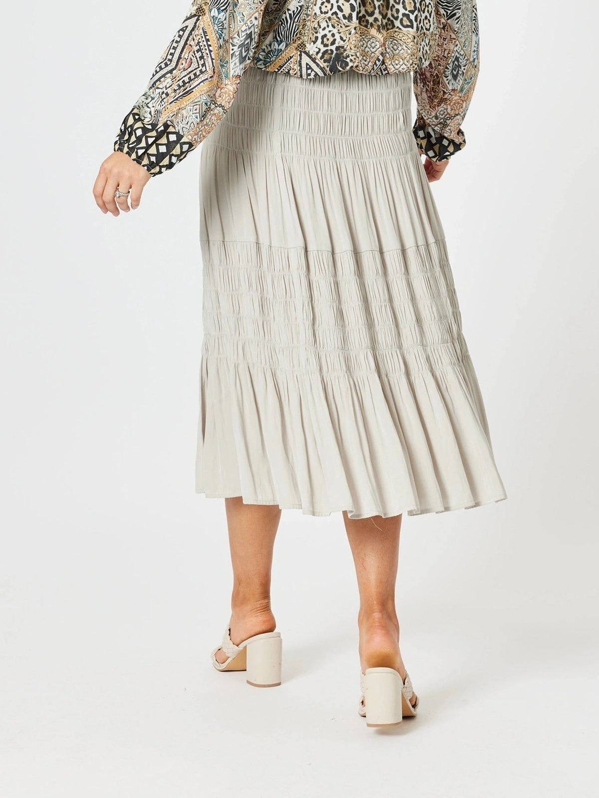 Hammock & Vine Lux Ruche Skirt (Champagne)