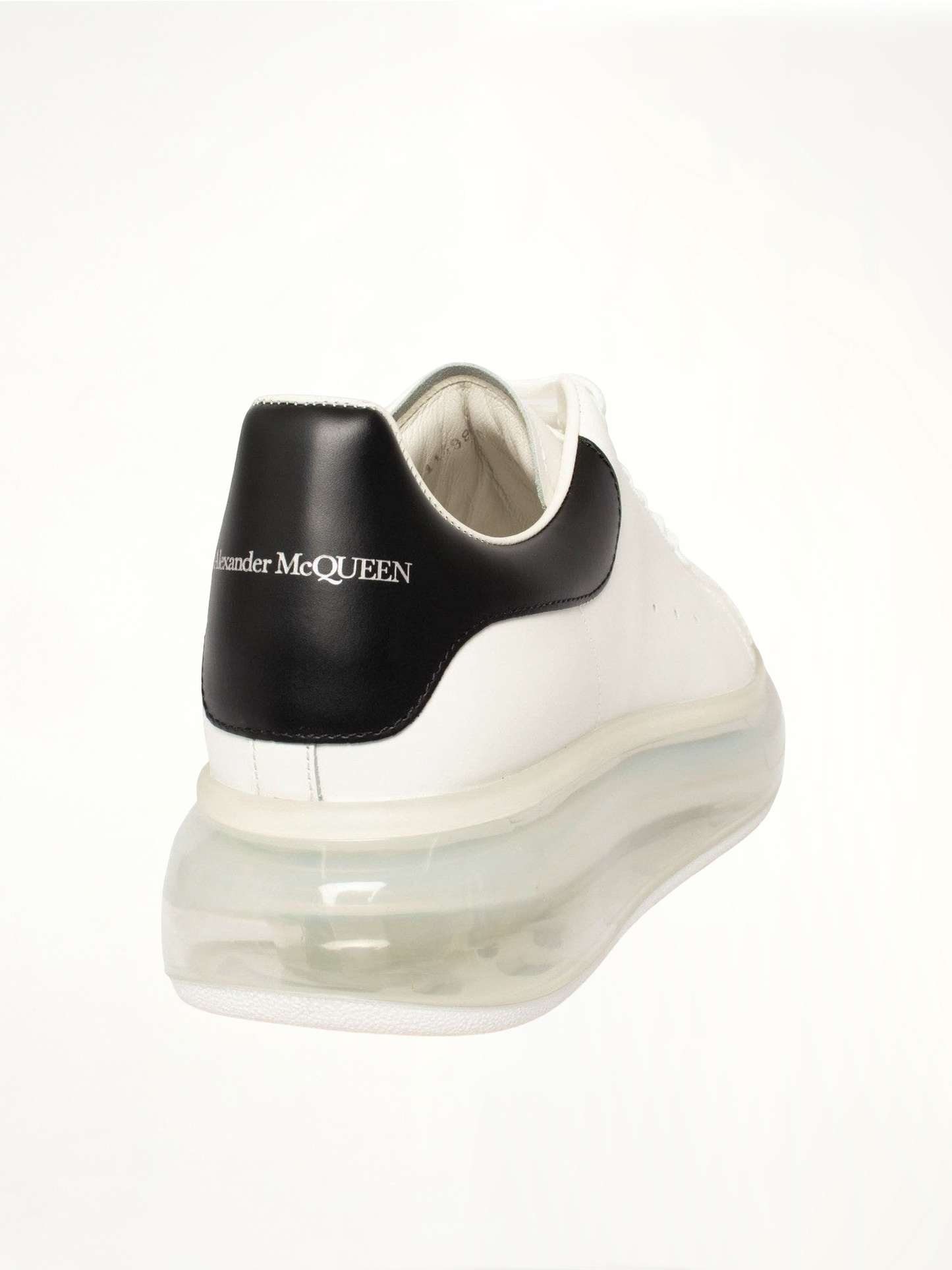 ALEXANDER MCQUEEN Larry Transparent Sole Sneaker (White)