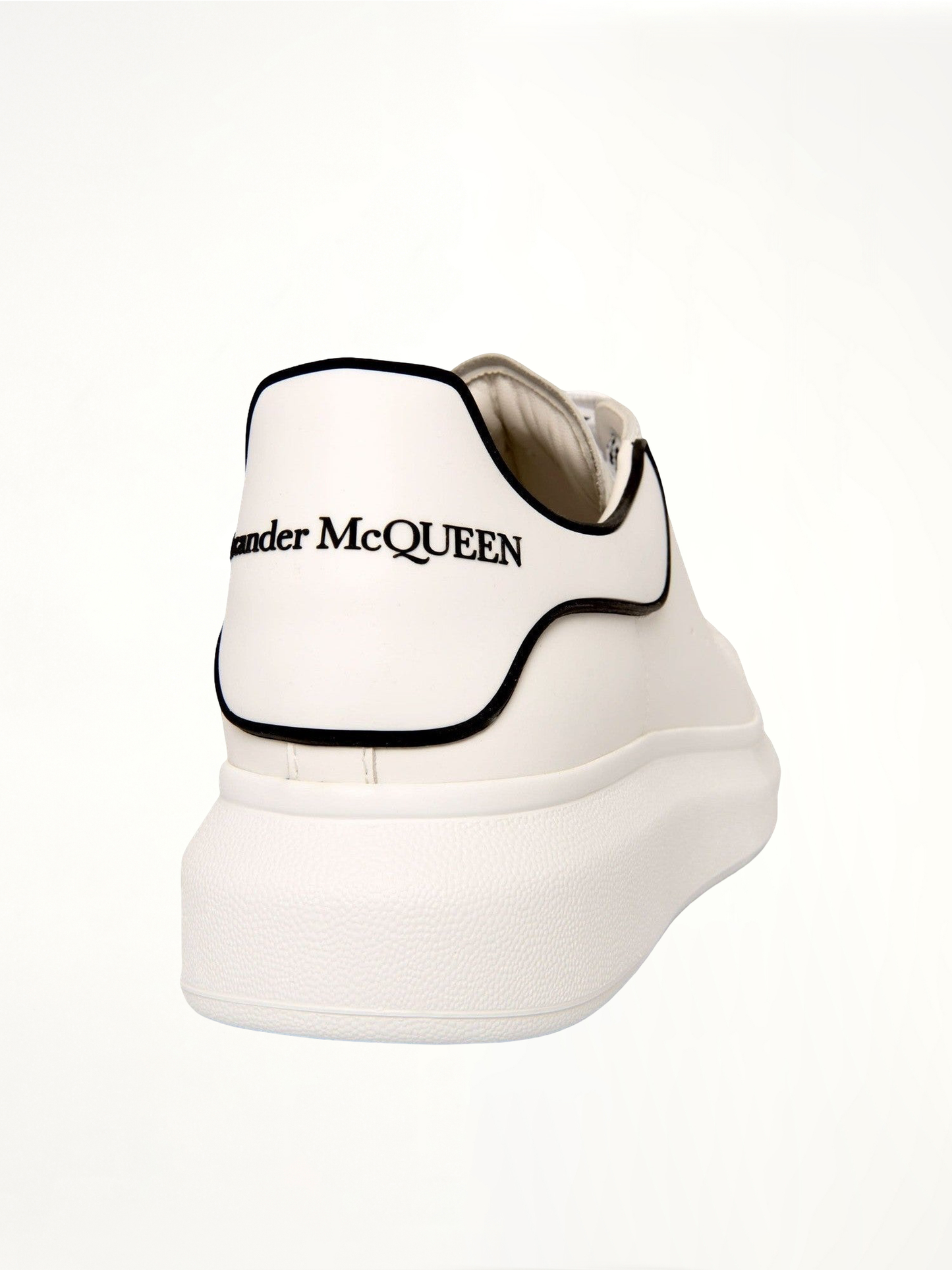 ALEXANDER MCQUEEN Larry Rubber Heel Sneaker (White)
