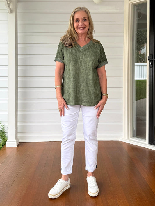 Threadz Sienna Top (Olive)