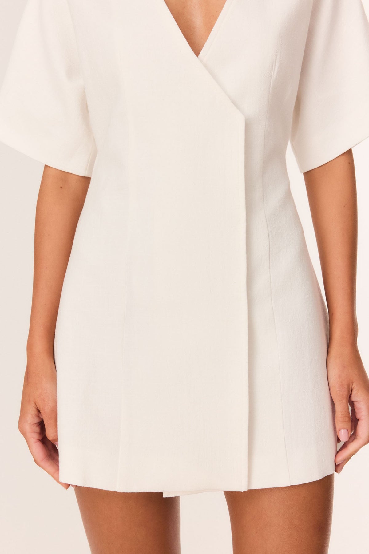 SNDYS NOLA MINI DRESS (White)