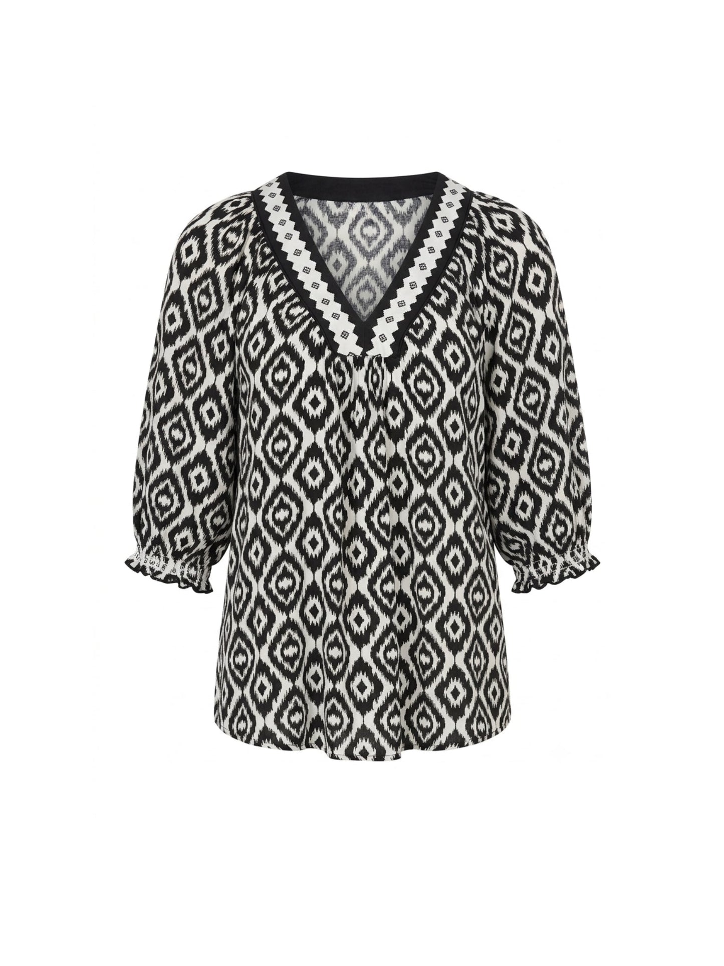 Threadz Diamonds are Forever Top (Black/White)