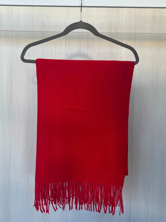 Threadz Cosy Fringe Scarf (Red)