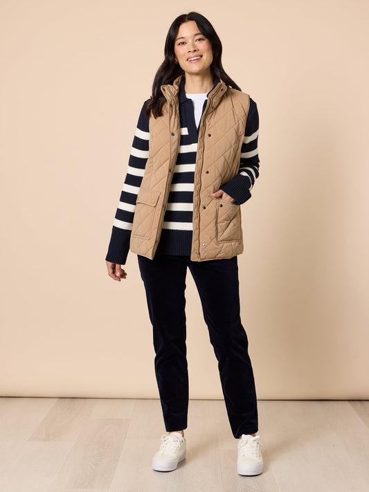 Gordon Smith Hampton Quilted Vest (Caramel)