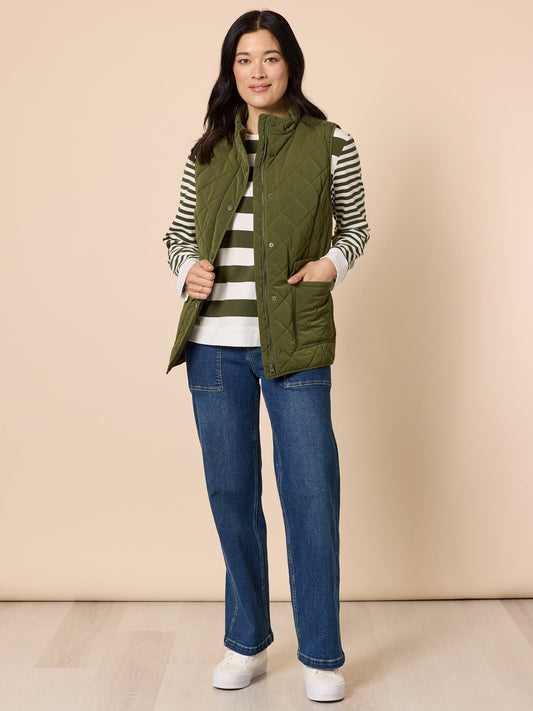 Gordon Smith Hampton Quilted Vest (Khaki)