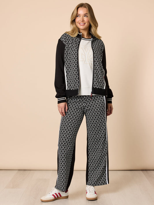 Threadz Empire Spliced Jacket (Black/Ivory)