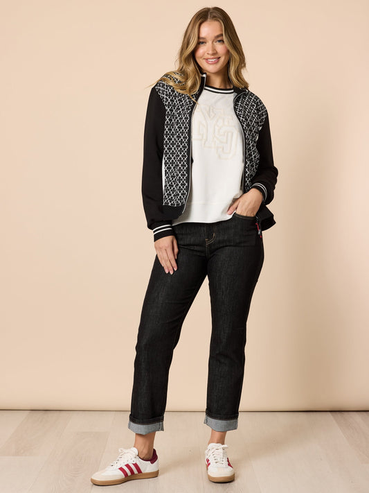 Threadz NYC Sports Top (Ivory)