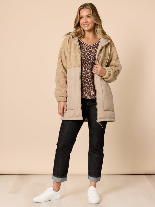 Threadz The Teddy Jacket (Natural)